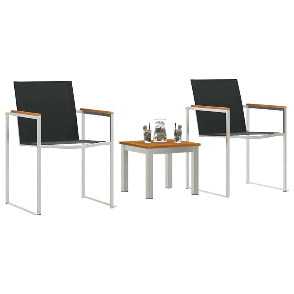 Set da Pranzo per Giardino 3 pcs Legno di teak solido