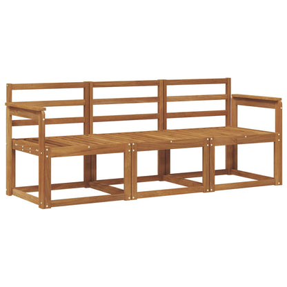 Set di divani da esterno 3 pcs Naturale