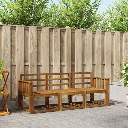 Set di divani da esterno 3 pcs Naturale