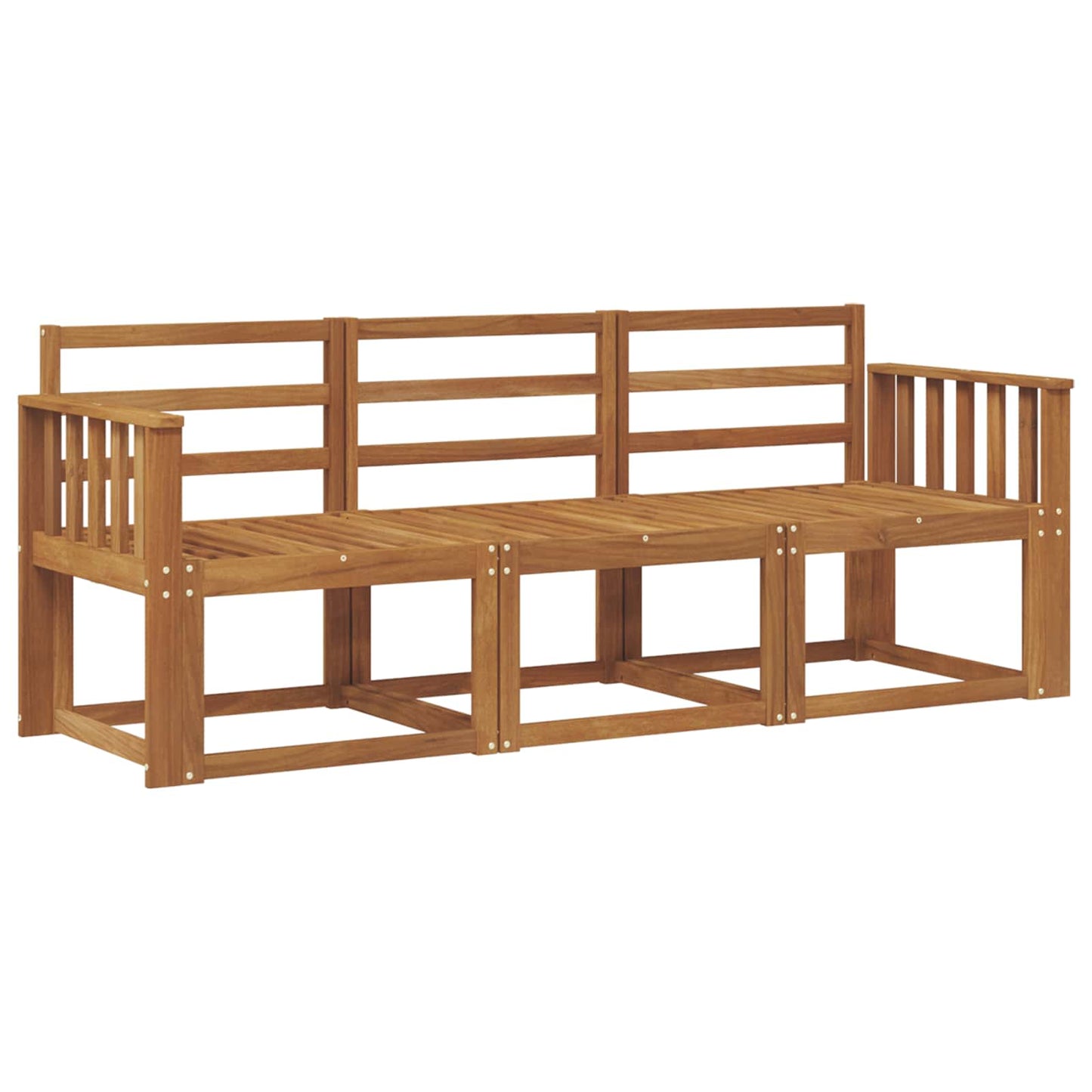 Set di divani da esterno 3 pcs Naturale