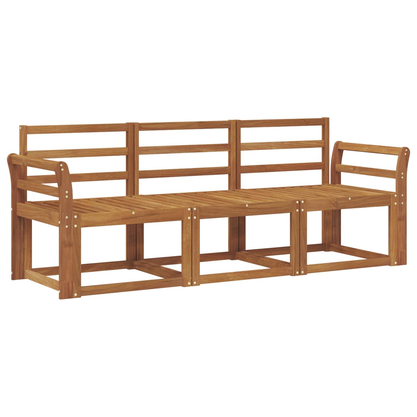 Set di divani da esterno 3 pcs Naturale