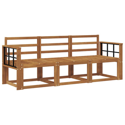 Set di divani da esterno 3 pcs Naturale