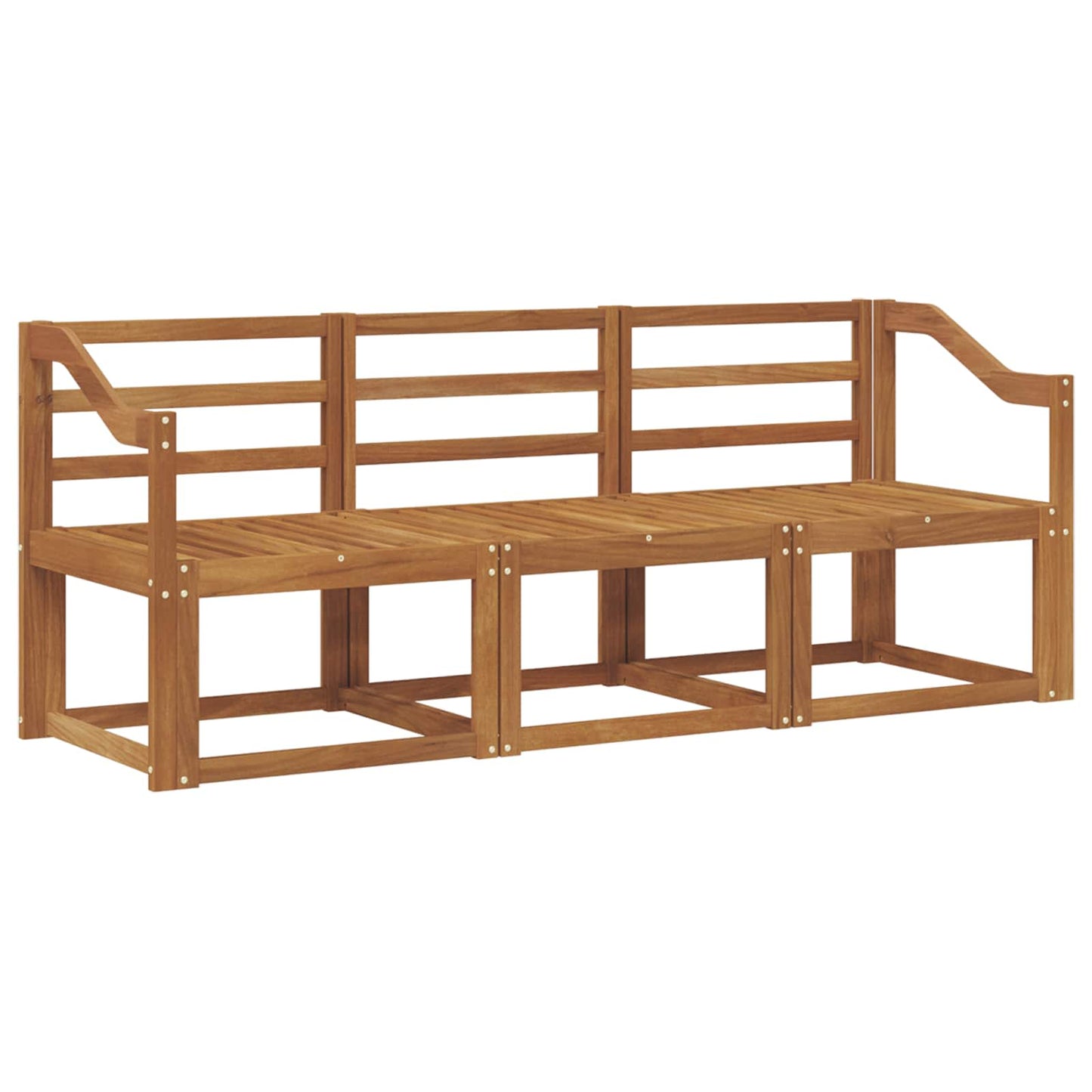 Set di divani da esterno 3 pcs Naturale