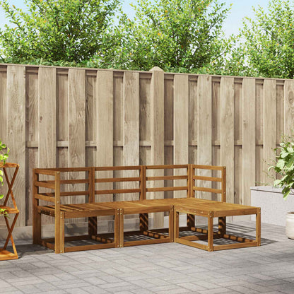 Set di divani da esterno 4 pcs Naturale