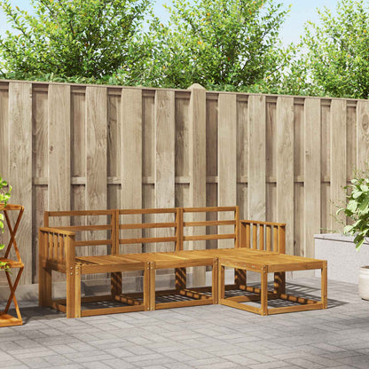 Set di divani da esterno 4 pcs Naturale