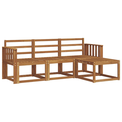 Set di divani da esterno 4 pcs Naturale