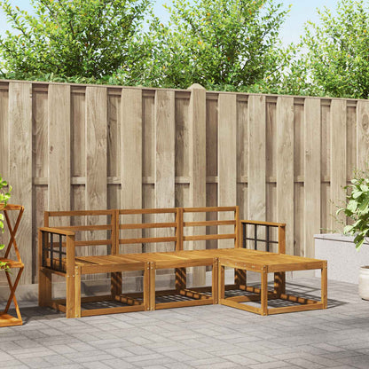 Set di divani da esterno 4 pcs Naturale