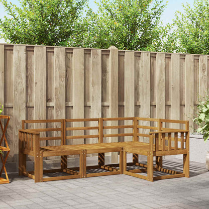 Set di divani da esterno 4 pcs Naturale