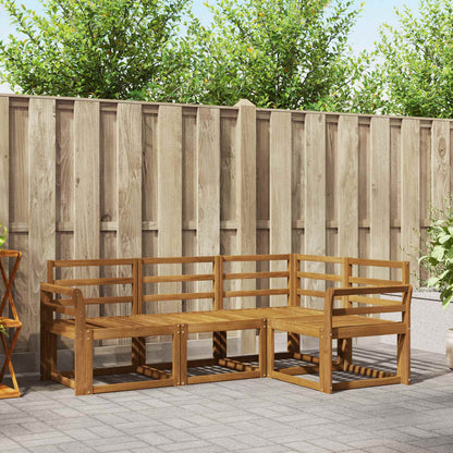 Set di divani da esterno 4 pcs Naturale