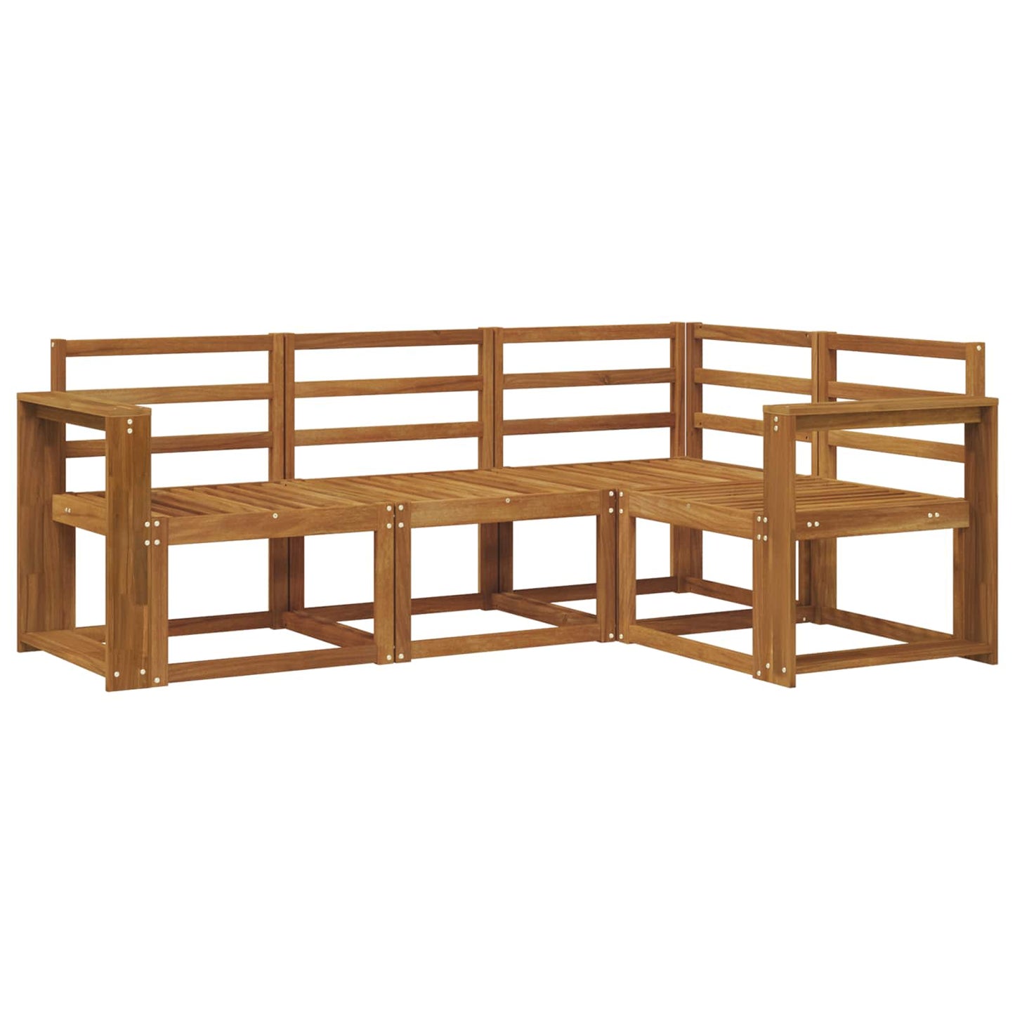 Set di divani da esterno 4 pcs Naturale