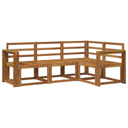 Set di divani da esterno 4 pcs Naturale