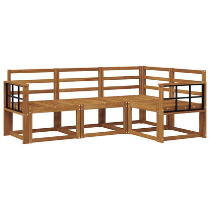 Set di divani da esterno 4 pcs Naturale