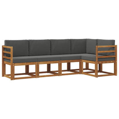 Set di divani con cuscino 5 pcs Naturale e Antracite
