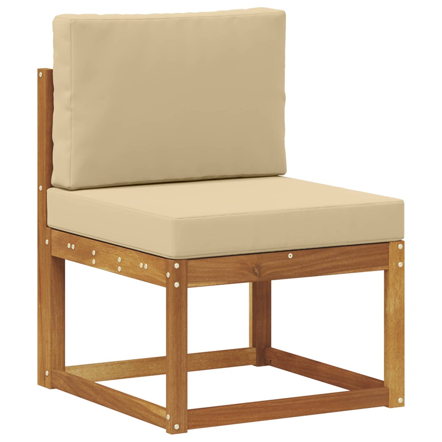Set di divani con cuscino 5 pcs Naturale e Beige