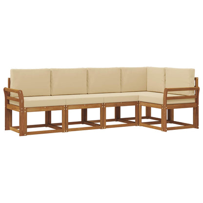 Set di divani con cuscino 5 pcs Naturale e Beige