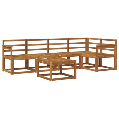 Set di divani 6 pcs Naturale Legno di Acacia Massello