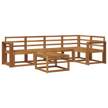 Set di divani 6 pcs Naturale Legno di Acacia Massello
