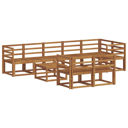 Set di divani da esterno 9 pcs Naturale