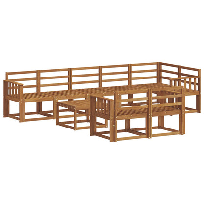 Set di divani da esterno 9 pcs Naturale
