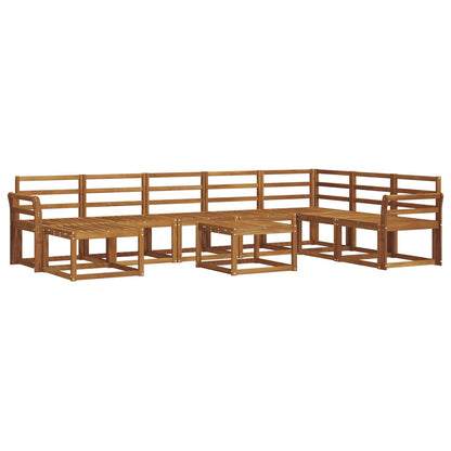 Set di divani da esterno 9 pcs Naturale