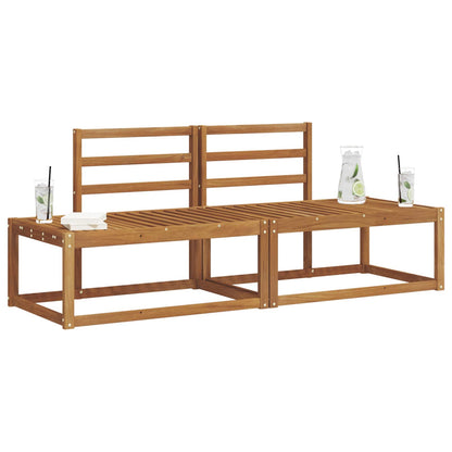 Set di divani da esterno 2 pcs Naturale 182,5 x 63 x 73 cm