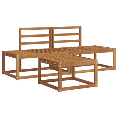Set di divani da esterno 3 pcs Naturale