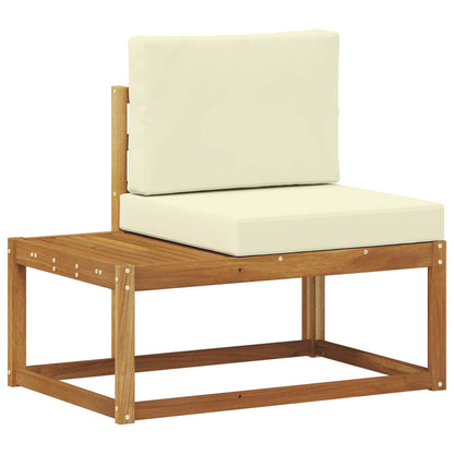 Set di divani da esterno con cuscino 3 pcs Naturale