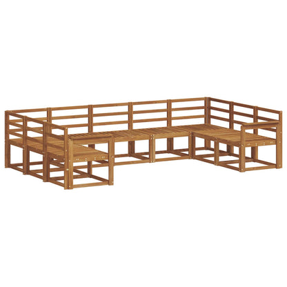 Set di divani da esterno 9 pcs Naturale