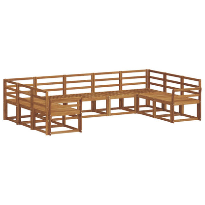 Set di divani da esterno 9 pcs Naturale