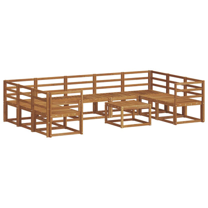 Set di divani da esterno 10 pcs Naturale