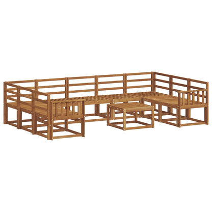 Set di divani da esterno 10 pcs Naturale