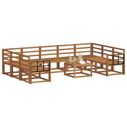 Set di divani da esterno 10 pcs Naturale