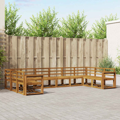 Set di divani da esterno 10 pcs Naturale