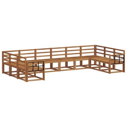 Set di divani da esterno 10 pcs Naturale