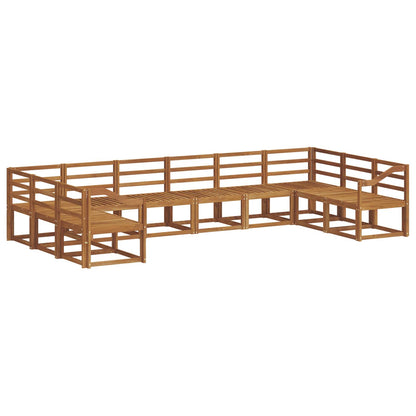 Set di divani da esterno 10 pcs Naturale