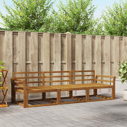 Set di divani da esterno 3 pcs Naturale