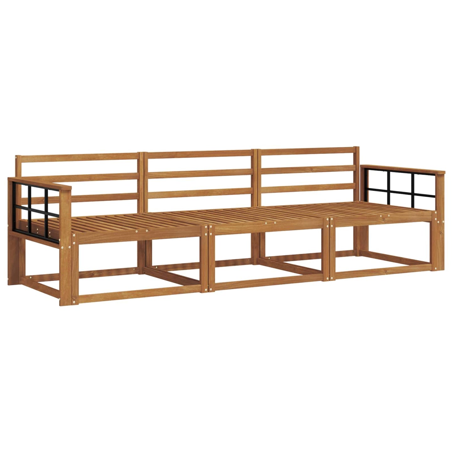 Set di divani da esterno 3 pcs Naturale