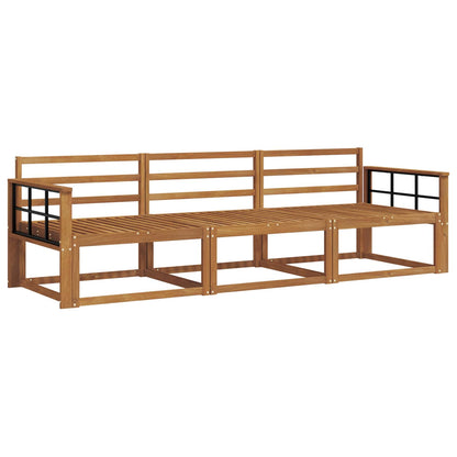 Set di divani da esterno 3 pcs Naturale