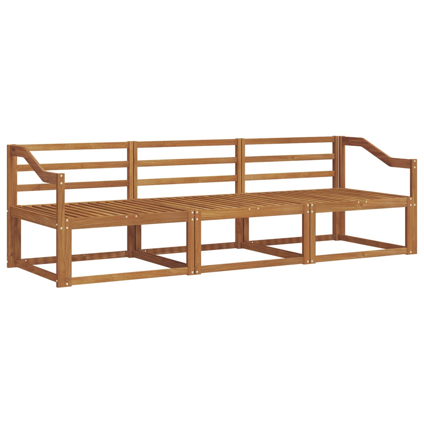 Set di divani da esterno 3 pcs Naturale