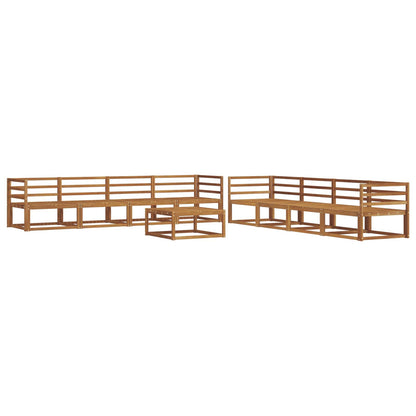 Set di divani da esterno 9 pcs Naturale