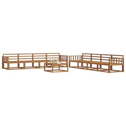 Set di divani da esterno 9 pcs Naturale
