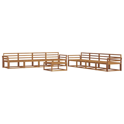 Set di divani da esterno 9 pcs Naturale