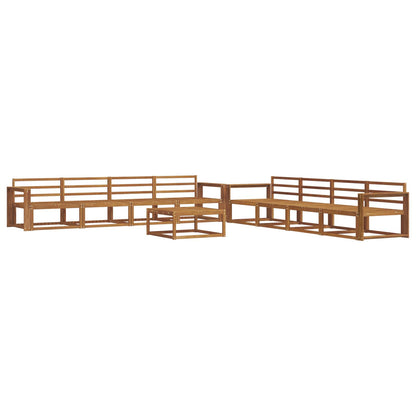 Set di divani da esterno 9 pcs Naturale
