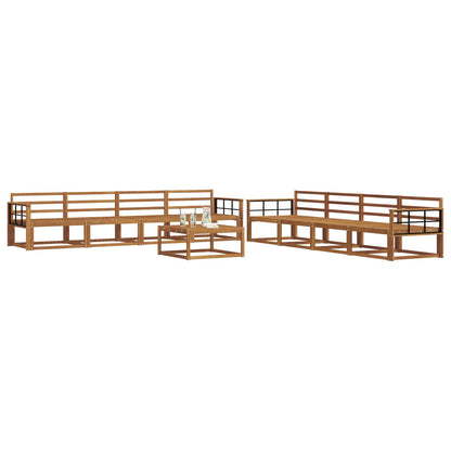 Set di divani da esterno 9 pcs Naturale