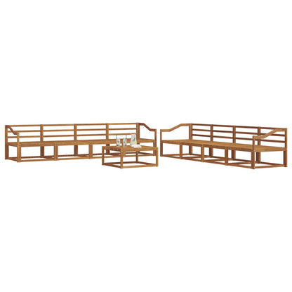 Set di divani da esterno 9 pcs Naturale