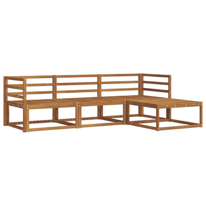 Set di divani da esterno 4 pcs Naturale