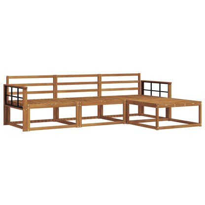 Set di divani da esterno 4 pcs Naturale