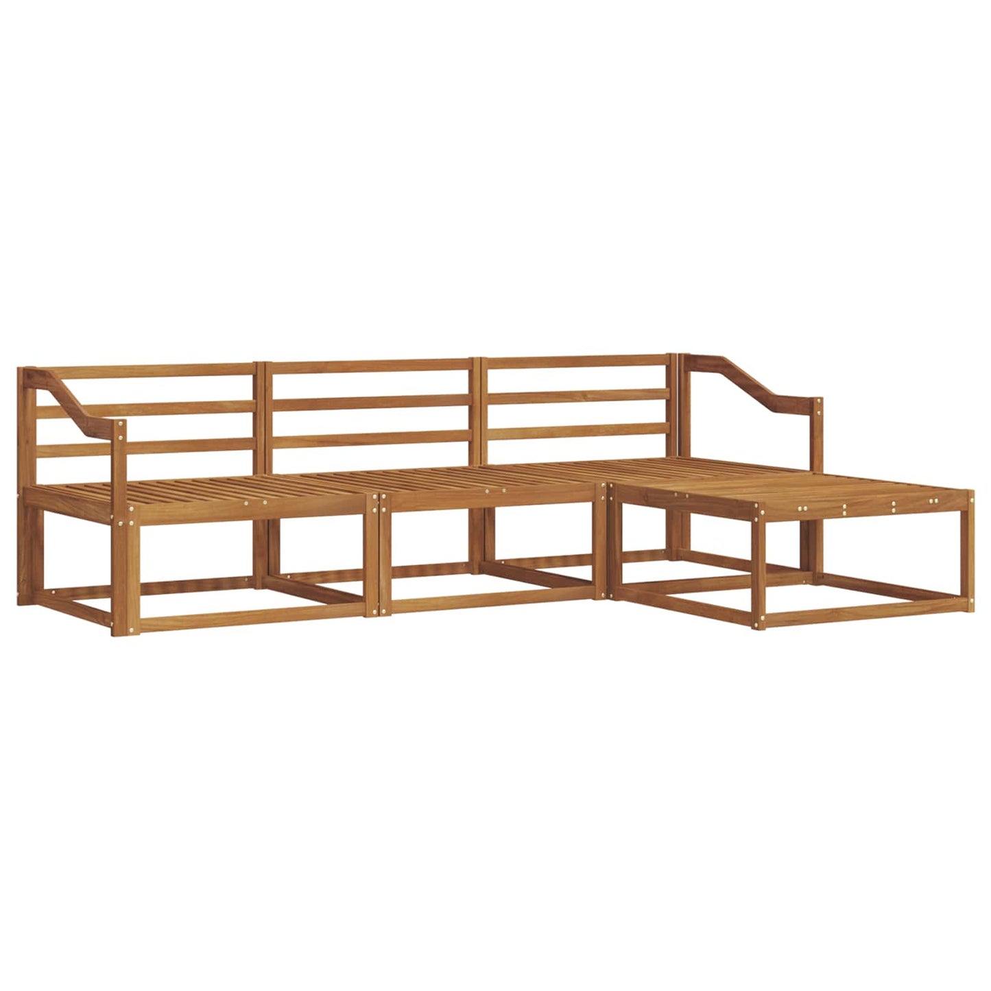 Set di divani da esterno 4 pcs Naturale