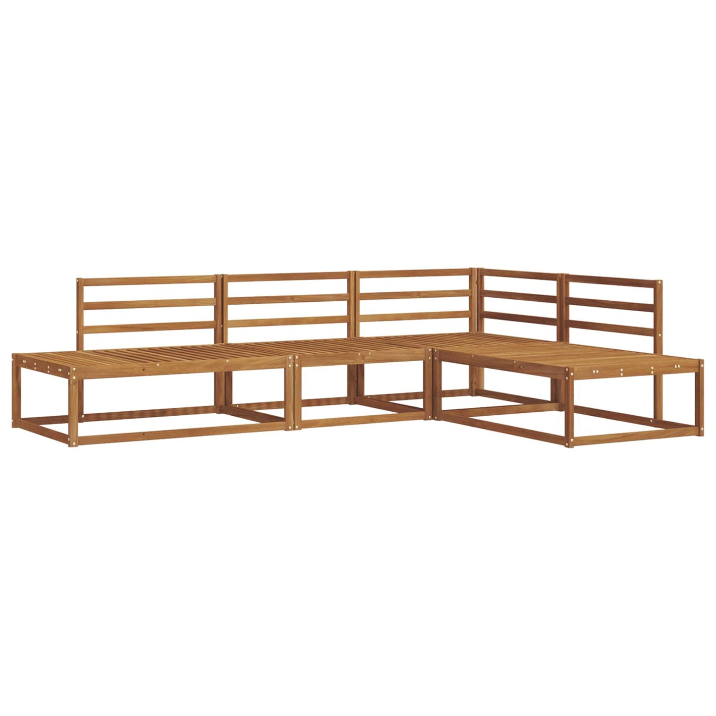 Set di divani da esterno 4 Pezzo Naturale