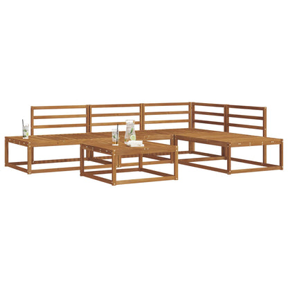 Set di divani da esterno 5 Pezzo Naturale